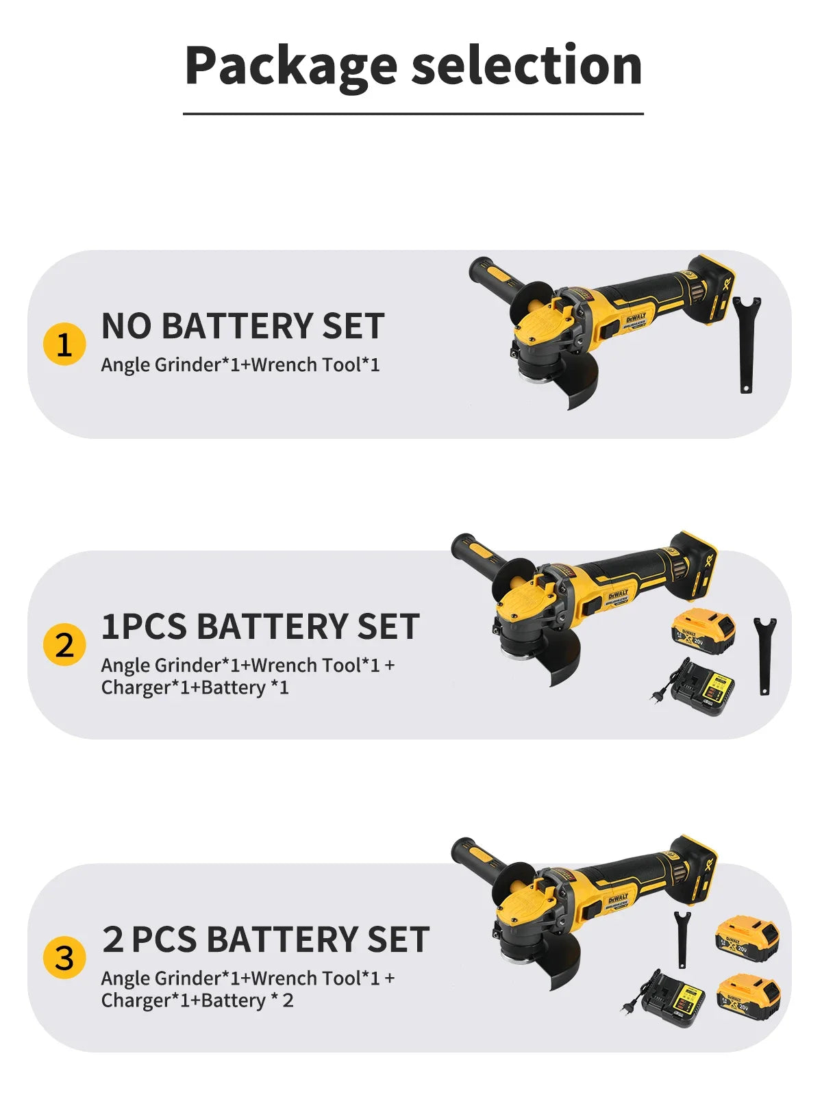 DEWALT DCG409 125mm Flat Head Angle Grinder Bare Machine Tool Cutting Machine 20v grinder  Brushless Tools