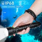 New Sofirn Diving Light SD09L SST40 LED Flashlight 6800lm 21700 USB Rechargeable Underwater Waterproof Torch