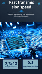 Android 8.0 Long Range Communication Radio Zello Walkie Talkie 4G Bluetooth 5000Km Wifi Wireless Devices Portable Two-Way Radio