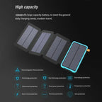 Xiaomi Solar Power Bank 20000mAh with 4 Solar Panel Wireless Charger Powerbank for iPhone 15 Huawei Xiaomi Samsung Poverbank Hot