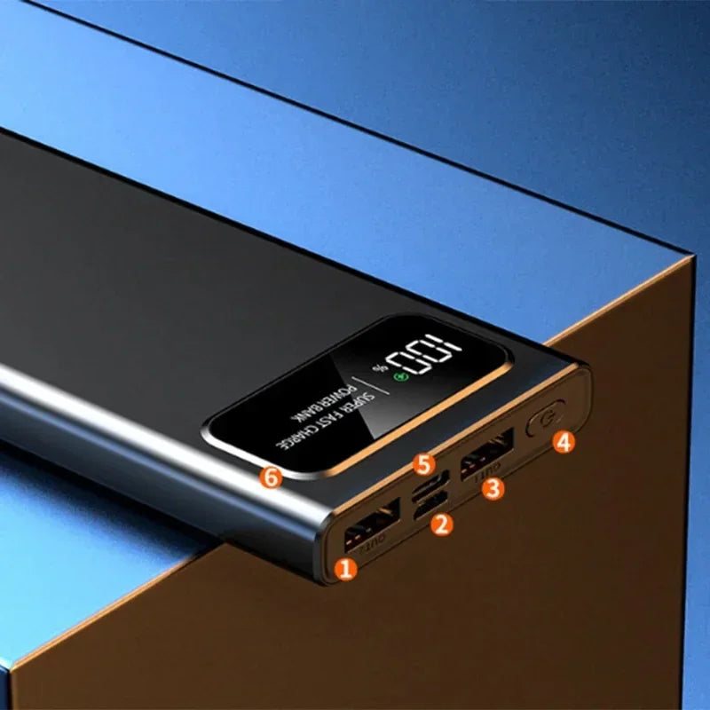 VIVO 120W Power Bank Super Fast Charging 200000mAh Large Capacity Portable External Battery For Mobile Power Bank For IPhone