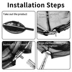 Fishing Landing Net Aluminum Alloy Durable Telescoping Extend to 190cm/130cm/55cm Folding Mesh Safe Fish Catching Releasing