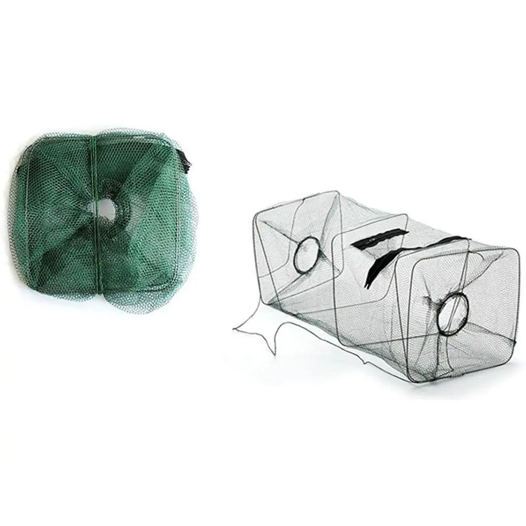 Foldable Fishing Net Trap and Fish Minnow Trap
