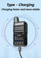 TIDRADIO TD-M15 Global signal POC Radio with 1 Year Sim Card Walkie Talkie Long Range 4G 5000 Miles for Hiking and Camping