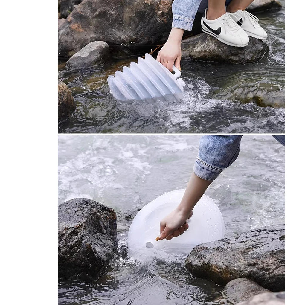 2025 New Portable 5/10L /15L Outdoor Foldable Collapsible Drinking Car Water Bag Carrier Container Outdoor Camping Hiking Picnic