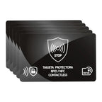5Pcs RFID Blocking Card NFC Signal Blocking Security Debit Credit Card Passport Protector Blocker Portable Credit Card Protector