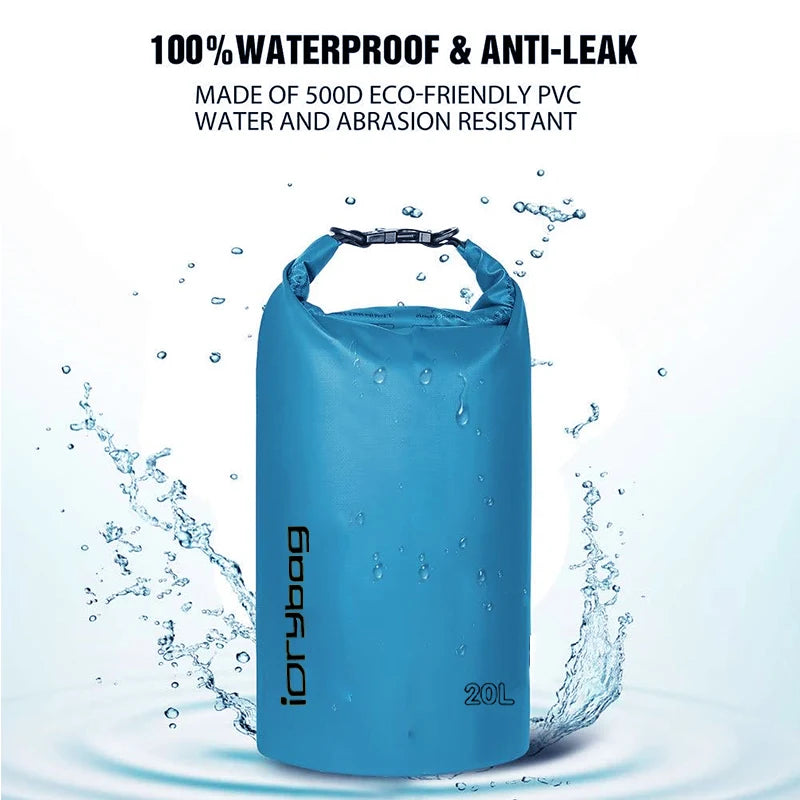 Idrybag Dry Bag Waterproof Bag for Women Men 2/5/10/15/20L Swimming Rafting Kayaking River Trekking Waterproof Dry Bag Backpack