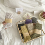 Winter Women Socks Wool Cashmere Thick Warm Long Socks Japanese Fashion Solid Color Thermal Floor Sleeping Socks Christmas Gifts