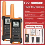 2pcs Baofeng F22 Mini Walkie Talkie PMR Communication Radio Profesional Walkie Talkies Ham Radio Transceiver For Restaurants