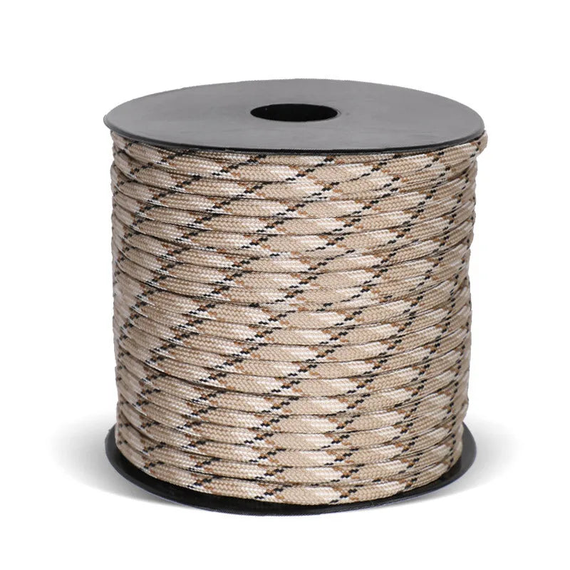 50m 650 Paracord 9 Strand 4mm Tactical Parachute Cord Camping Accessories DIY Weaving Rope Outdoor Survival Equipment