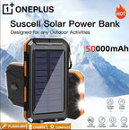 OnePlus Solar Power Bank 200000mAh Large Capacity Fast Charging External Battery with SOS Emergency Power for IPhone Samsung