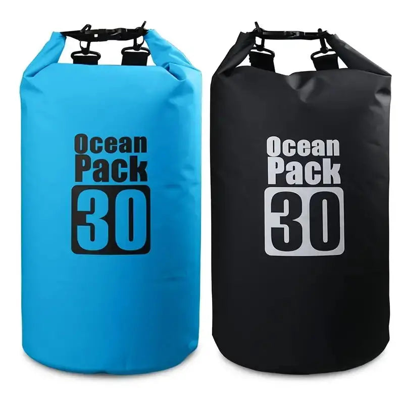 Outdoor PVC Waterproof Dry  Bag 5L 10L 20L 30L Outdoor Diving Foldable Storage Man Women Beach Swimming BaRafting Ocean Bag