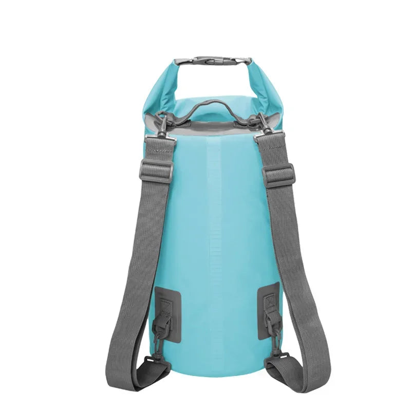 5/10/15/20/30L Waterproof Dry Bags PVC Folating Backpack For Kayaking Boating Swimming Rafting Beach Outdoor Sports Bag
