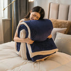 Winter Bed Blankets Solid Color Fleece Blankets Throws Adult Thick Warm Sofa Winter Blanket Super Soft Warm Duvet Cover Luxury