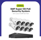 SANNCE 5MP POE Video Surveillance System Set 8CH 8MP NVR System CCTV Security Outdoor 5MP IP Cameras Surveillance Kit