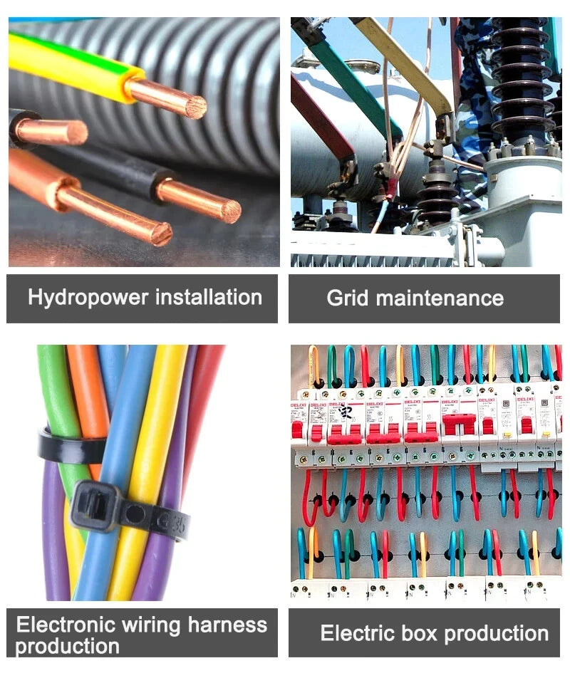 LAOA Electrician's pliers, multi-function wire stripper, 8-in-1 stainless steel needle-nose pliers with electrical measurement