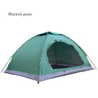 Outdoor camping tent, hand-built rain and sun protection hiking tent, double bed for couples and children, portable windproof