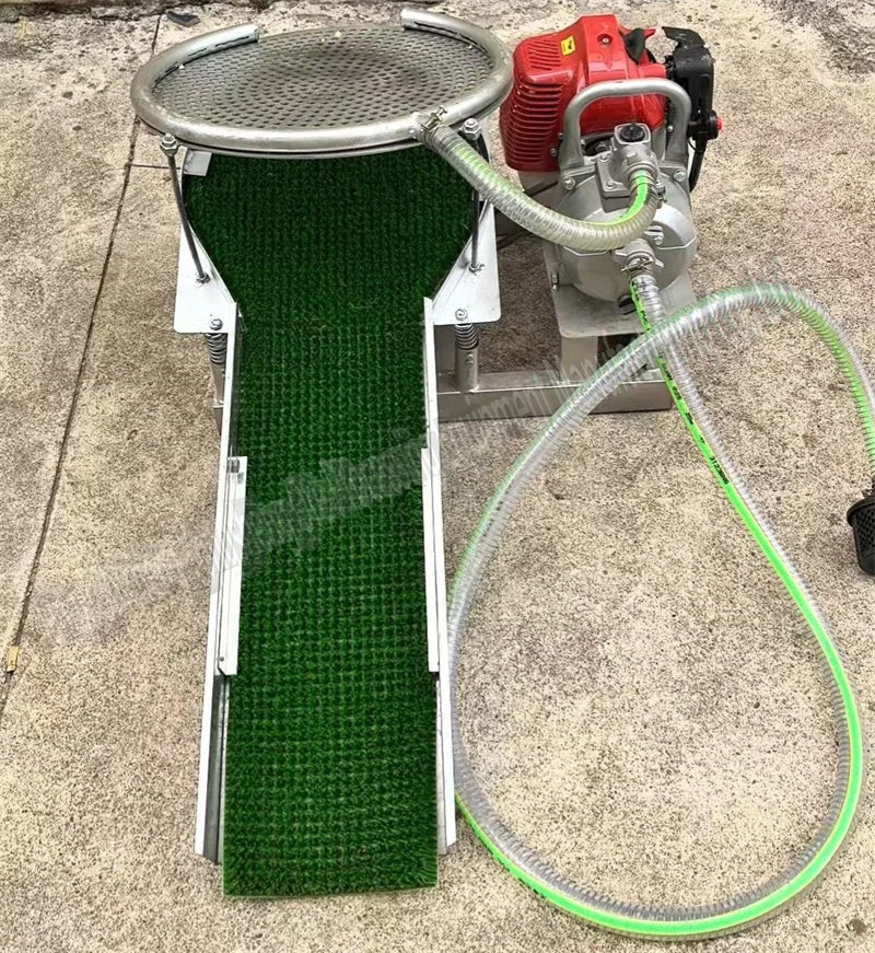 River Alluvial Gold Fines Recovery Small Gold Mining Sluice Box Portable Mini Machine with Gold Processing Mat