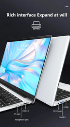 New Laptop Computer Windows 11 Pro Intel Atom A3950 2025 Notebook PC Gamer 12GB RAM 512GB 1TB SSD 1920*1080 Office Computer