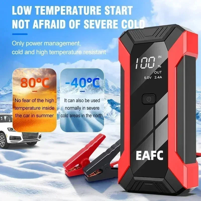 Hot 2000A/1200A Portable Car Jump Starter Power Bank Car Booster Charger 12V Starting Device Petrol Diesel Car Emergency Booster