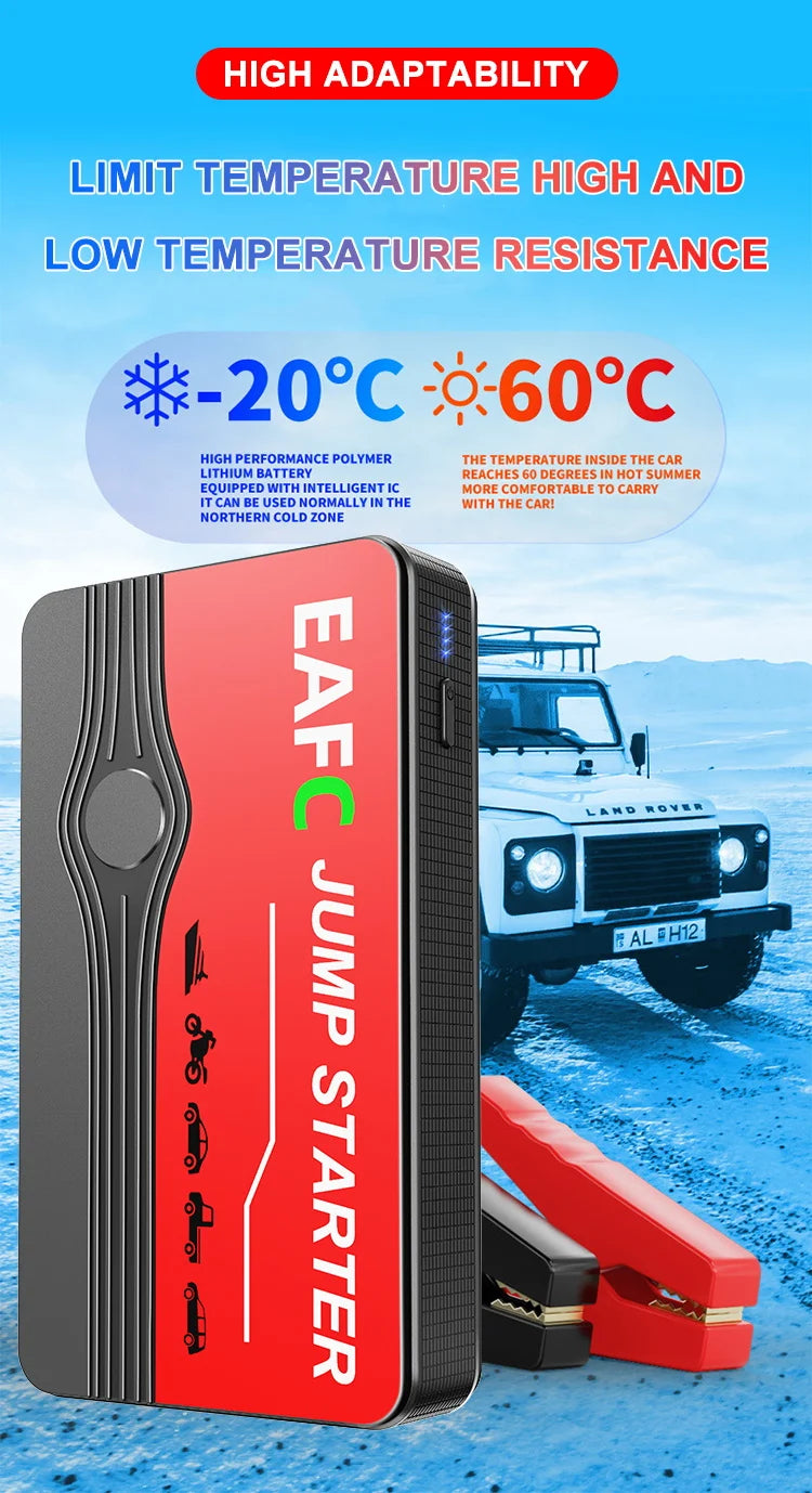 Car Jump Starter 2000A Power Bank Portable Car Battery Charger for 12V Auto Starting Device Petrol Diesel Emergency Booster