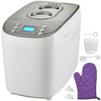 SucceBuy 3 LB Bread Maker 15-in-1 Dough Machine Nonstick Ceramic Pan Automatic Bread maker with Gluten Free Setting