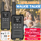 2pcs Baofeng F22 Kids Walkie Talkie Rechargeable Type-C Ham Radio Electronic Toys Birthday Gift Children
