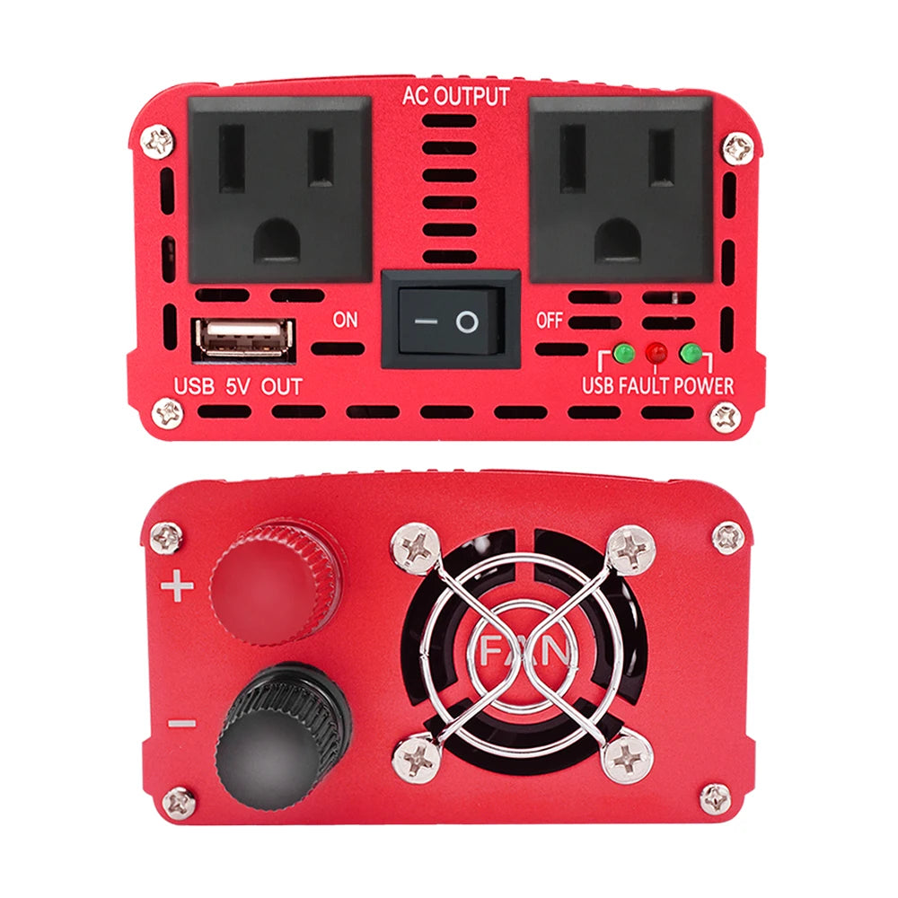 1500W/2000W/2600W Car Inverter DC12V AC110V Power Inversor Portable Outdoor Charger Adapter For Phone/Laptop/Camera US Socket