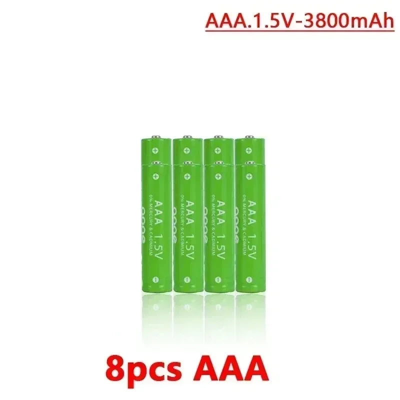 1.5V Rechargeable AA AAA 4.8-3.8Ah Battery For Torch Toys Clock MP3 Player Replace Ni-Mh Battery Delivery within 15-25 days