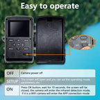 Outdoor 2.7K Wireless Trail Camera Hunting Cameras With Screen Wildlife Surveillance Night Vision Tracking Photo Trap Cams