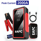 Car Jump Starter 2000A Power Bank Portable Car Battery Charger for 12V Auto Starting Device Petrol Diesel Emergency Booster