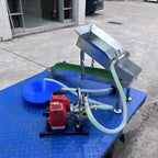 High-efficiency recovery sluice box for efficient gold panning, mining and exploration Compact and portable