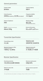 BAOFENG New Walkie Talkie 2PCS 5R Mini 5W Radio walkier talkie BT Dual PTT Transmission AM Aviation Reception Mini Case Radio