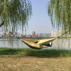 Premium Double Hammock with Tree Straps and Carabiners for Couples - Ideal for Camping and Travel Adventures