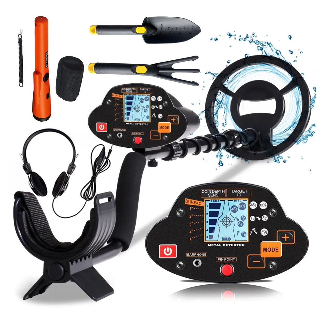 MD-5030 Underground Metal Detector LCD Display Pinpoint Function High Sensitivity Waterproof Search Coil for Coins,Relics,Gold