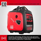 2500-Watt GasPoweredPortableInverter Generator, SuperQuietforCamping, Tailgating, Home Emergency