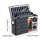 Portable AM FM SW Radio with LED Flashlight & BT Speaker Full Band Radio Emergency Radio for Outdoor Camping and Emergency