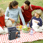 Portable AM FM SW Radio with LED Flashlight & BT Speaker Full Band Radio Emergency Radio for Outdoor Camping and Emergency