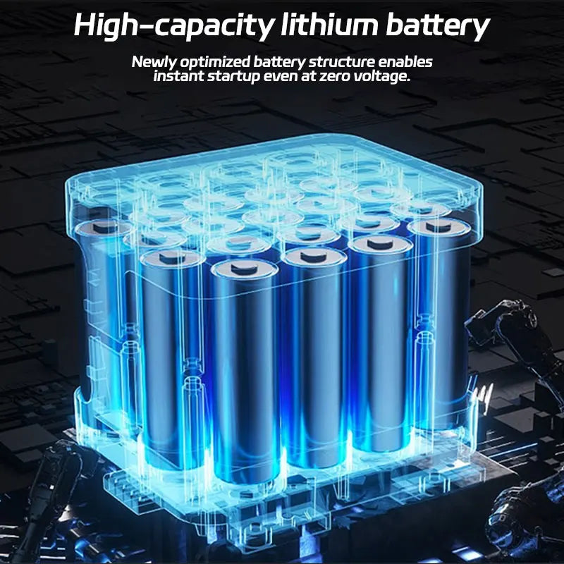 12V 60000mAh Car Jump Starter Digital Display Emergency Power Supply Portable Emergency Starter Car Battery Booster Power Bank