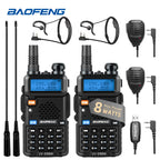 1/2PCS BaoFeng UV-5R 8W Tri-Power Walkie Talkie High Power Dual Band Long Range 128 CH Portable Handheld UV 5R Ham Two Way Radio