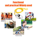 Metal Whistle Portable Extra Loud Sports Whistle Multipurpose Loud Crisp Sound Whistle for Soccer Football Basketball Training