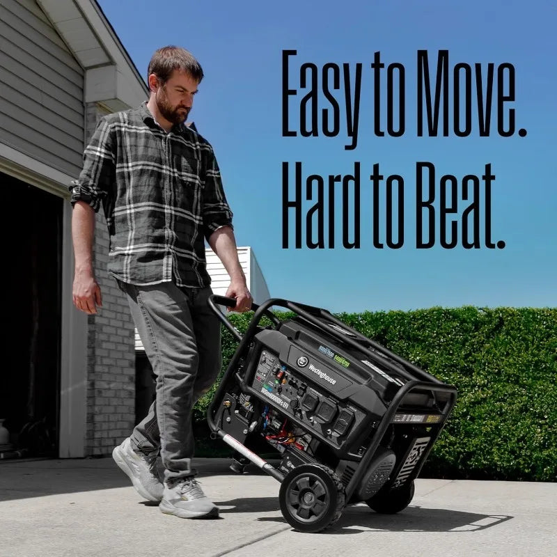 7500W EFI Dual Fuel Generator - Electric Start, CO Sensor, Transfer Ready, Quiet Home Backup