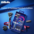 Gillette Fusion 5 ProGlide Razor Premium Edition Flex Ball Tech 5 Layers Ultra Thin Blades Shaving Machine with Mangetic Stand