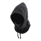 Unisex Winter Balaclava Knit Hood - Windproof Mask with Drawstring, Motorcycle Riding Headgea Warm Knitted Cap Cold Weather