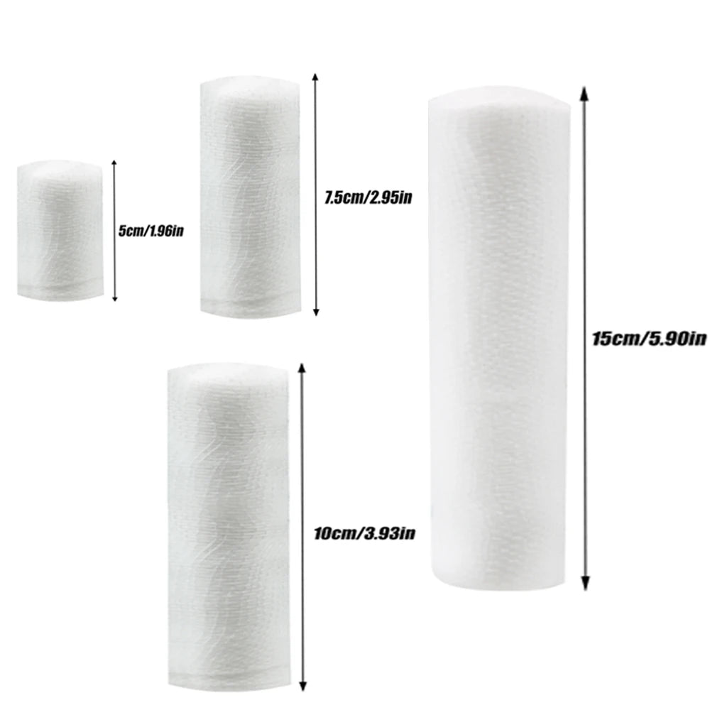 10 Rolls Gauze Bandage Roll with Tape - White Gauze Wrap Breathable Gauze Wrap Used for First Aid Wound Care & Medical Supplies