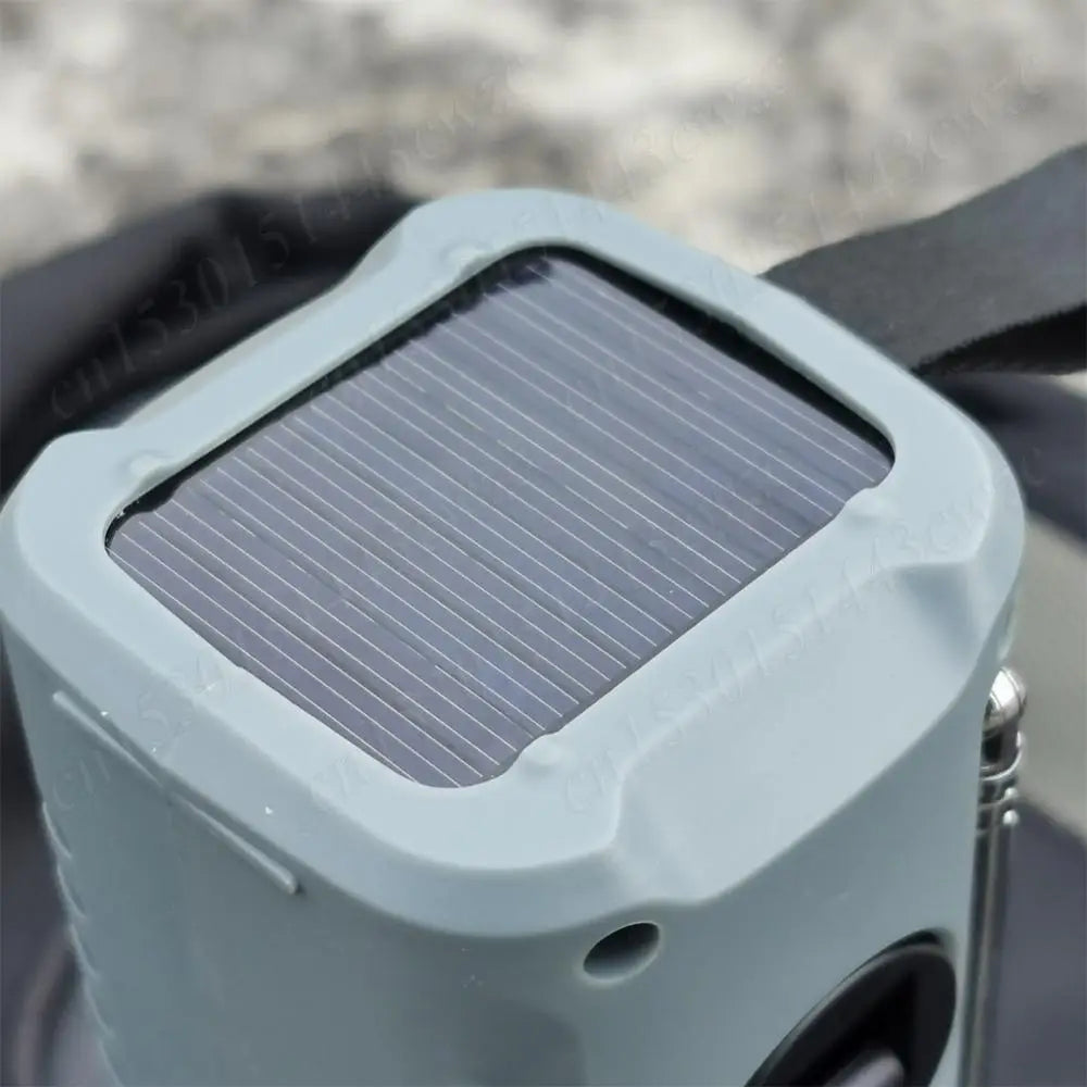 Solar Hand Crank Radio DAB FM Radio with Flashlight BT Speaker Emergency Weather Radio Rechargeable for Emergency Camping