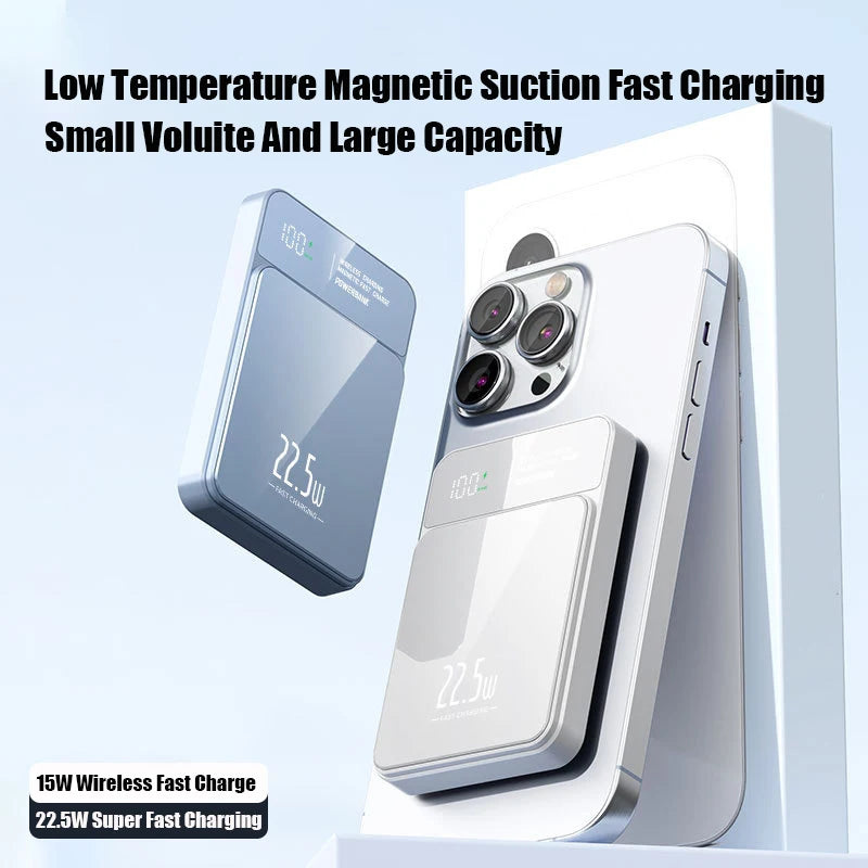 100000mAh Xiaomi Portable Magnetic Wireless Charging Mobile Power Support 22.5W Two-Way Fast Charging