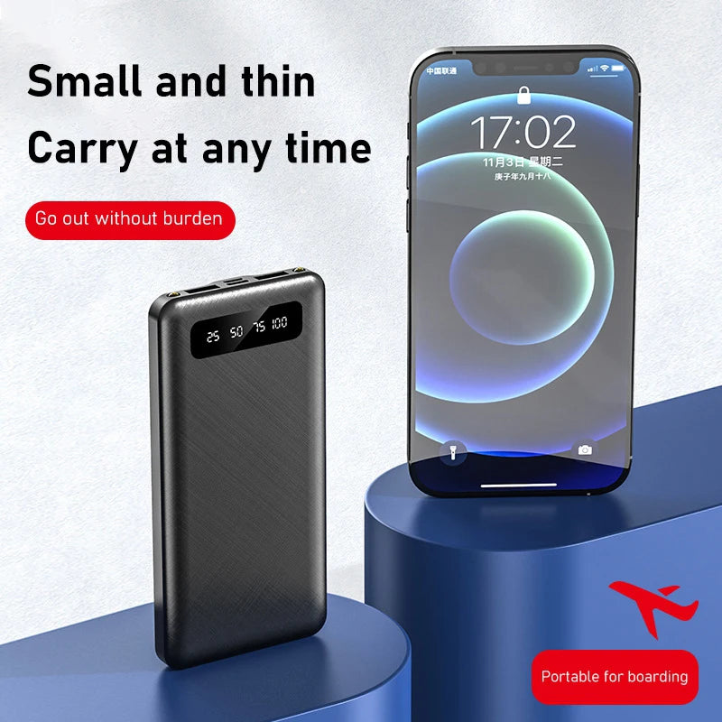 OnePlus 200000mAh Power Bank120W Fast Charge Large Capacity  External Battery With LED Digital Display For IPhone Xiaomi Samsung