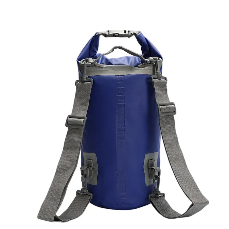 5/10/15/20/30L Waterproof Dry Bags PVC Folating Backpack For Kayaking Boating Swimming Rafting Beach Outdoor Sports Bag