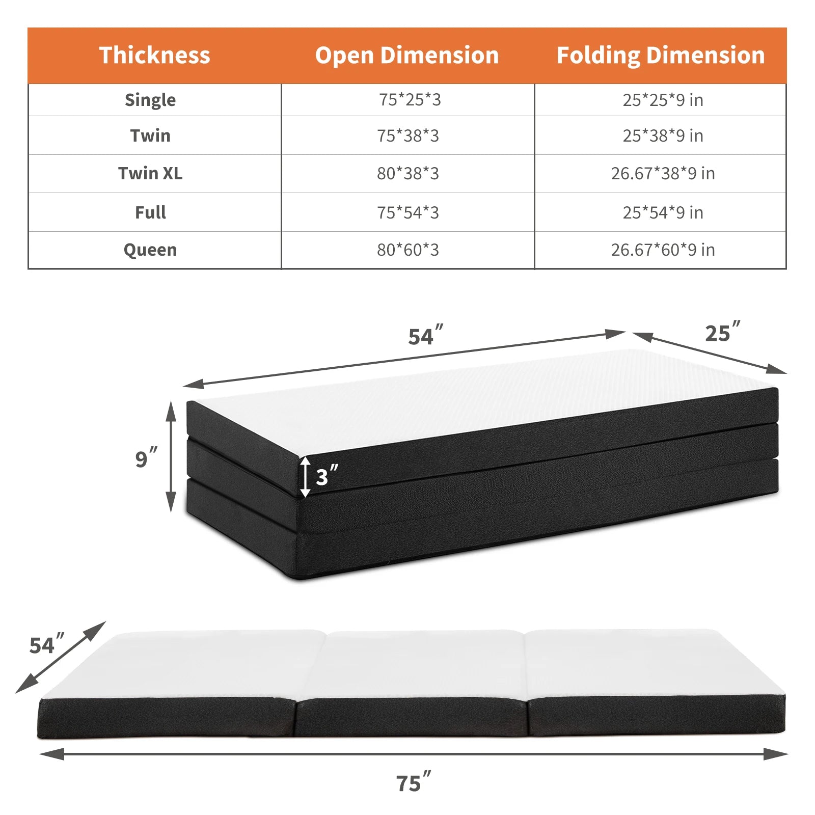 JHK Three Fold Portable Floor